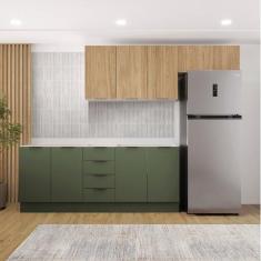 Cozinha Modulada 4 Peças sem Tampo com Rodapé 2 Aéreos e 2 Balcões Ipa