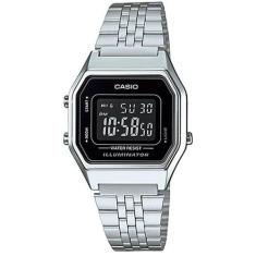 Relógio Casio Feminino Vintage LA680WA-1BDF, Prata