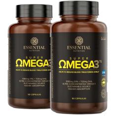 Kit 2x Super Ômega 3 Tg Essential Nutrition 90 Cápsulas Cada-Unissex