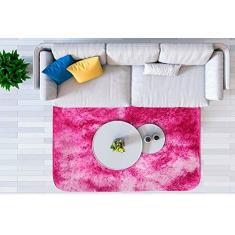 Tapete Spazio Basic 200 X 150cm Rosa Marmorizado Ornare