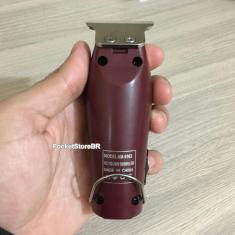 Máquina Acabamento Cortar Cabelo S/Fio Kemei Km-9163 Bi-Volt