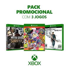 Box Games - Metal Gear Survive + Super Bomberman R + Quantum Break - Xbox One