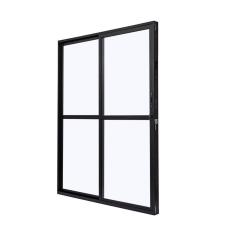 Porta de Aluminio Balcão 210x160cm 2 Folhas com Vidro Liso e Batente 7,9cm Cristal Ramassol