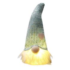 Boneca anã Rudolph brilhante de Natal com luzes led decoração de mesa de boneca sem rosto, festa familiar interna decoração de mesa infantil