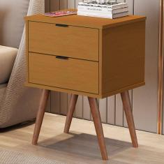 Mesa de Cabeceira Luxo 2 Gavetas Nature 1818 - Jb Bechara