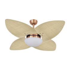 Ventilador De Teto Dormamu Cobre 4 Pés Palmae Natural 220v