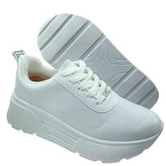 Tênis Vizzano Plataforma Pelica Casual Feminino - Branco - 36