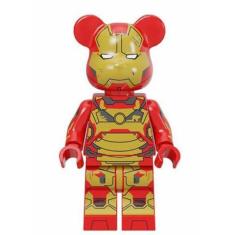 Boneco Blocos De Montar Popobe Iron-Man Bear Exclusivo