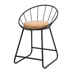 Banqueta Área Gourmet Cozinha Churrasqueira Sunset Baixa Preto/ Caramelo