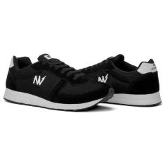 Tenis Casual Leve Confortavel  Preto Masculino e Feminino Estiloso Cam