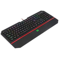 Teclado Gamer Membrana Redragon Karura 2 RGB ABNT2 Preto - K502RGB, UNICO