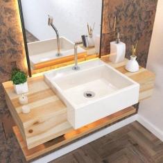 Kit Cuba XQ395 Torneira Pratika 1060 Metal 1/4 Volta Compace