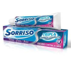 Creme Dental Sorriso 70g Tripla Limpeza
