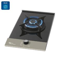 Cooktop a Gás Fischer 1 Boca Tripla Chama Mesa Vidro Platinium – Bivolt