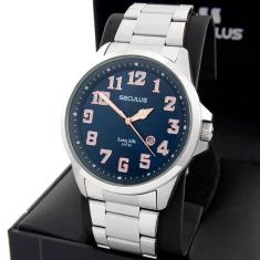 Relógio Seculus Masculino Long Life 20929G0svna2