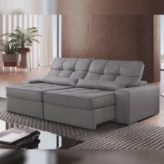 Sofá Retrátil e Reclinável 290cm Enzo Plus