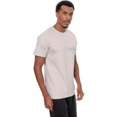 Camiseta Starter Estampada Masculina Algodão Estilo Urbano, M, Bege