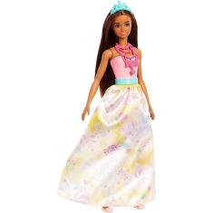 Boneca Barbie Princesa Dreamtopia Morena  Mattel