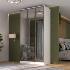 Guarda-roupa 3 Portas Reflecta Ravi Branco