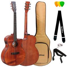 Violão Elétrico Grand Auditorium Waldman Anápolis Sólido Gcex-1141 Am