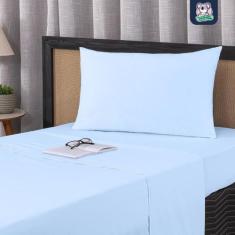 Jogo de Lençol Solteiro 2 Peças 100% Algodão Fio Penteado Percal 200 F