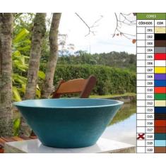 Vaso Planta 40x15 Bacia de Mesa Polietileno - BGPLASTICOS, AZUL TURQUE