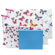 Jogo Lençol King 4 pçs Estampado Percal 180 fios 80% Algodão - BEM ME 