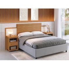 Cabeceira Dinamarca Com Criado Para Cama Box Casal 140 E Queen 160 - C