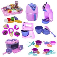 Kit Confeitaria Infantil Eletro Fogão Comida Batedeira 65pç - Altimar