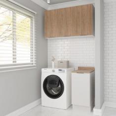 Lavanderia Modulada 2 Peças 1 Armário Aéreo 3 Portas 1 Balcão Ipanema 