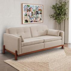 Sofá 2 Lugares 182cm em Linho Tiê CabeCasa MadeiraOriginals - CabeCasa