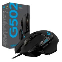 Mouse Gamer Logitech G502 Hero 16000dpi Rgb 910-005550 - Preto