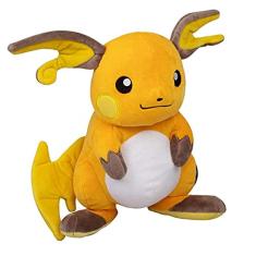 Pelúcia Grande Raichu Pokémon de 12` - Licenciada - Indicada a partir dos 2 anos