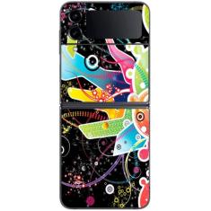 Capa Adesivo Skin058 Verso Para Samsung Galaxy Z Flip4 - KawaSkin
