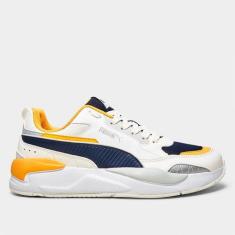 Tênis Puma X-Ray 2 Square Bdp, Branco, Laranja, 38