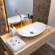 Kit Cuba L45 com Torneira Link 1062 Metal e Válvula Click 1"b + Sifão 