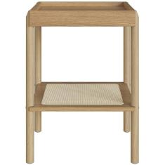 Mesa Lateral Para Sala De Estar Pés Madeira Moss A03 Hanover Roble