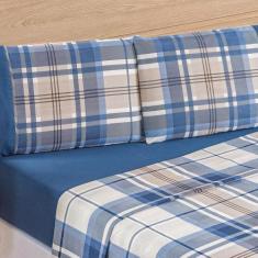 Jogo de lençol Casal 4pç estampado matelado 200 fios - SAFIRA ENXOVAIS