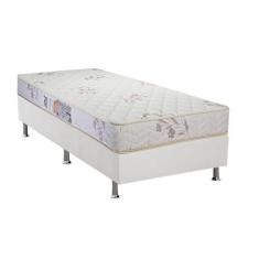 Cama Box Solteiro: Colchão Espuma Luckspuma D45 Gran Luck Floral Pró S