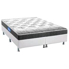 Cama Box King: Colchão Espuma Probel Guarda Costas Black + Base CRC Co