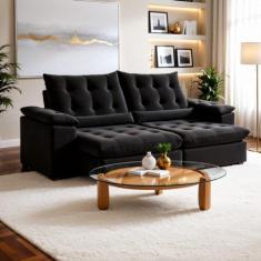Sofá Retrátil e Reclinável 3 Lugares 250cm Dubai - Kasacomigo Estofado
