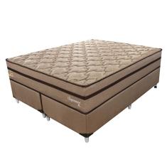Cama Box com Colchão Queen Supreme Mola Ensacada (72x158x198) Dourado