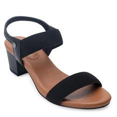 Sandália Usaflex Feminina Elástico Salto Bloco Y8204