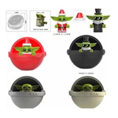 Bonecos Blocos Montar Coleção Natal Baby Yoda Mandalorian