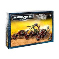 Games Workshop Ork Warbiker Mob - 3 Miniaturas - Adulto - Ork - 6cm x 8.9cm x 1.9cm