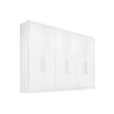 Guarda Roupa 6 Portas  e 8 Gavetas Robust Plus Branco - Novo Horizonte