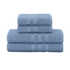 Kit Jogo de Toalhas Buddemeyer 4 Peças Banhão e Rosto Vanilla 100% Alg