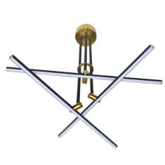 Pendente Led de Metal Mob 57cmx53cmx60cm Bella Iluminação 3x10W Dourado/Preto