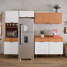 Cozinha Compacta 4 Peças 6 Portas 3 Gavetas Vittoria - Batrol Móveis