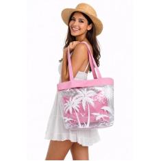 Bolsa de Praia Transparente Com Necessaire Impermeável Verão - Wave Sh